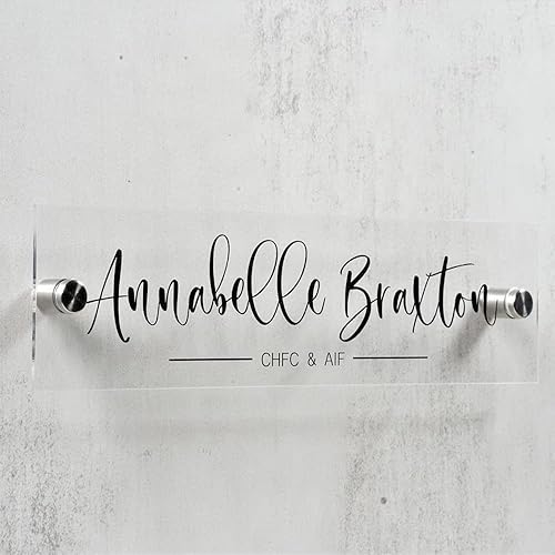 Miniatura 2 de Placa de identificación de pared, 8 x 2 pulgadas, letrero de oficina de director ejecutivo, decoración de oficina de trabajo, regalo de graduación o