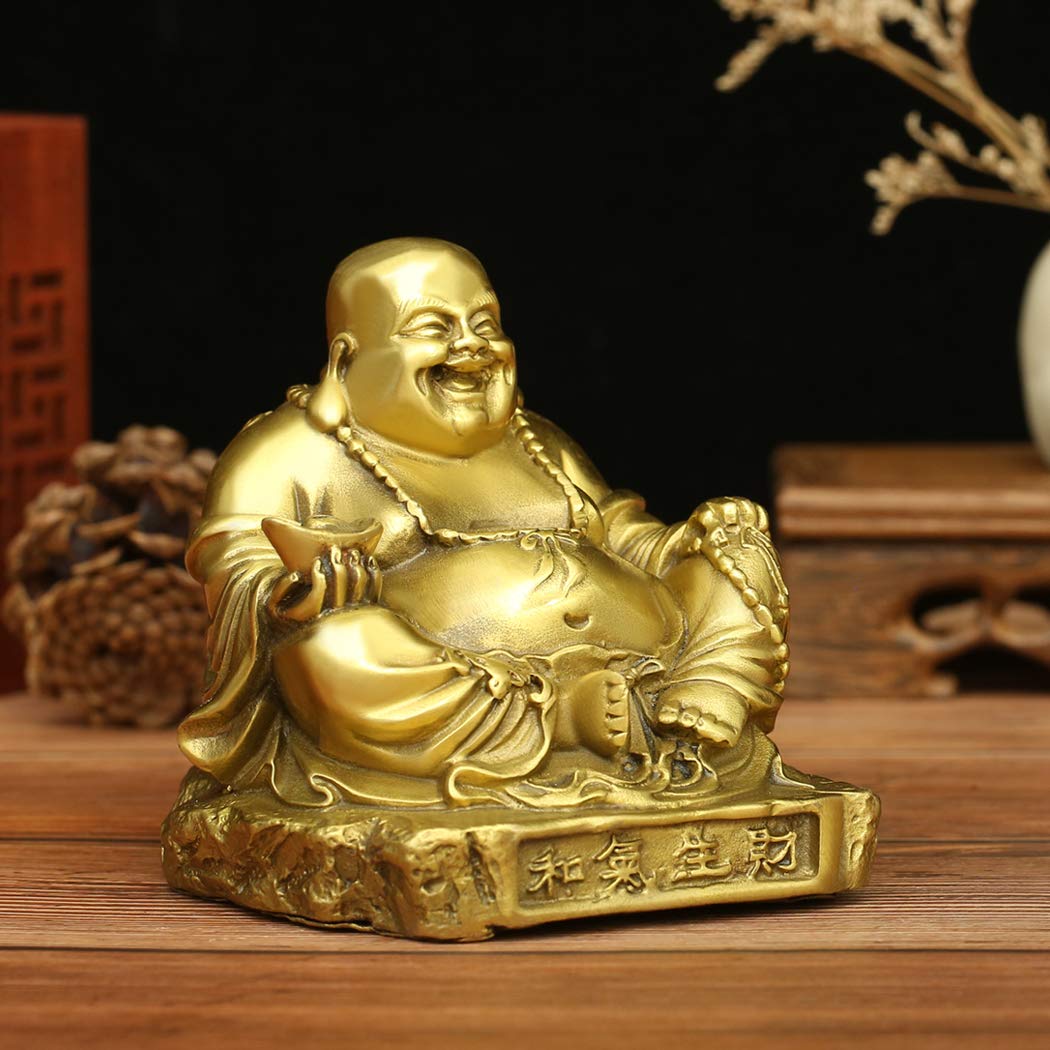 Amazon.com: BRABUD Chinese Fengshui Brass Laughing Buddha Amazon.com: BRABUD Chinese Fengshui Brass Laughing Buddha