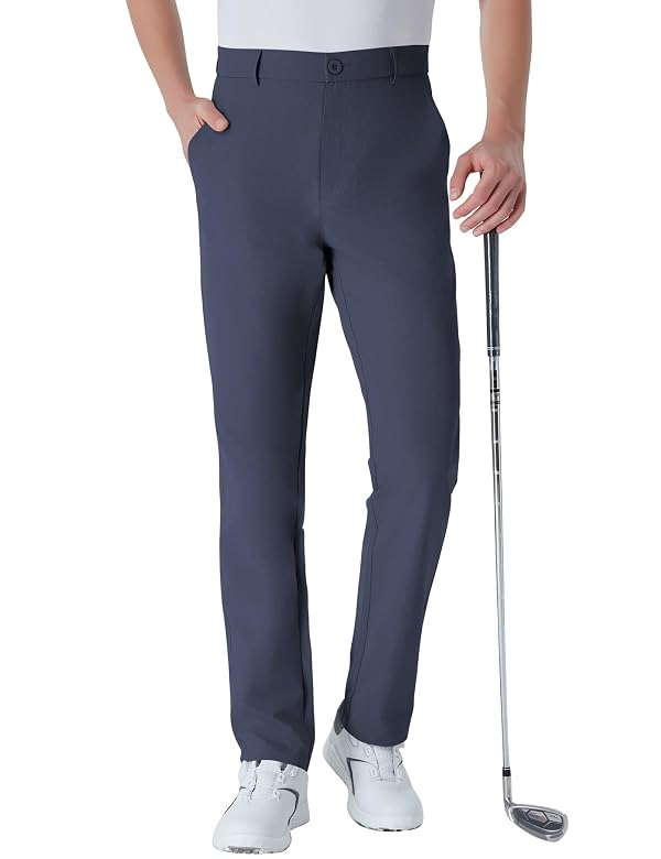 Idtswch Men's Tall Golf Pants 38" Stretch Work Dress Pants Lightweight Quick Dry Casual Trousers with Pockets Navy by Idtswch - Used condition - Image 3