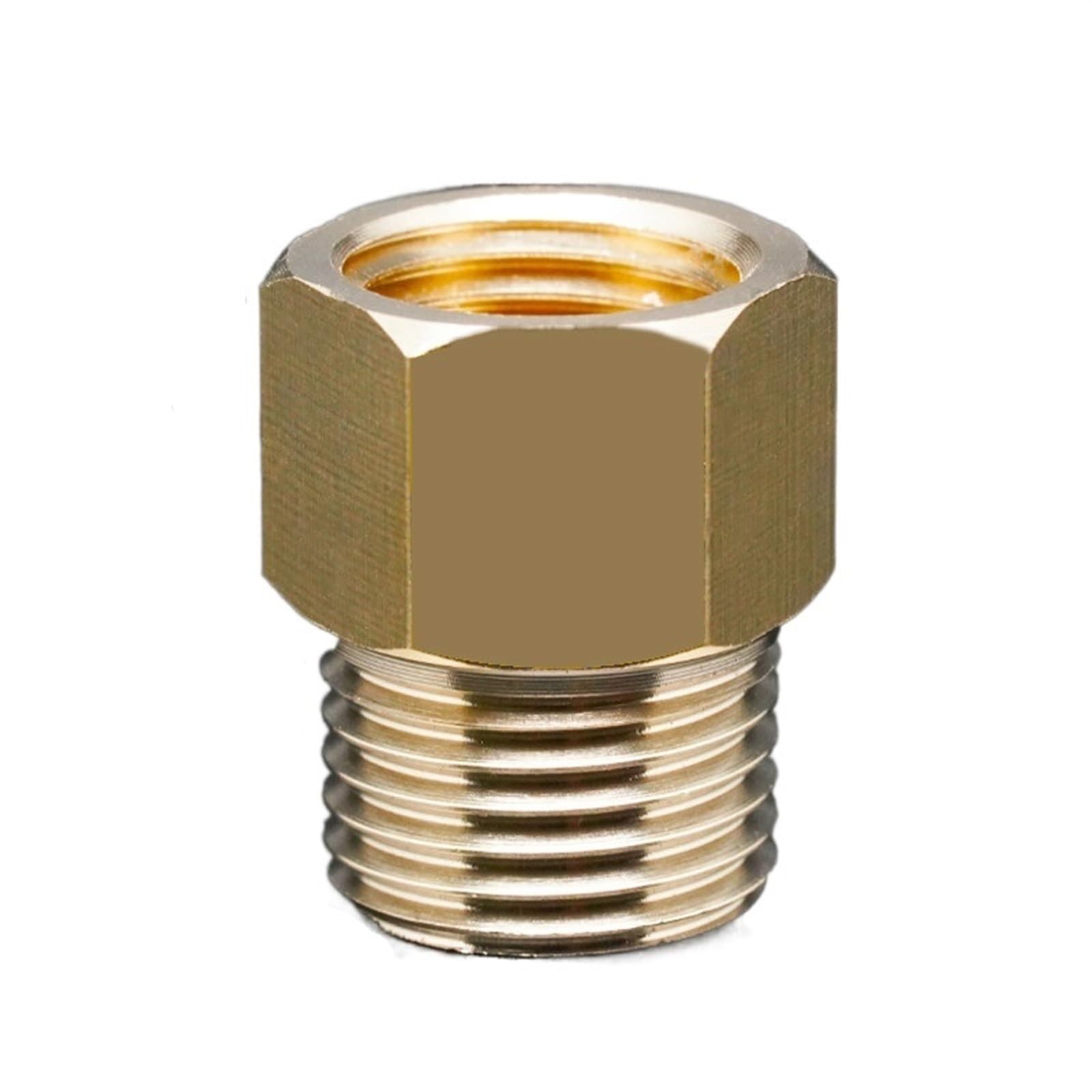 M14 M16 metrico femmina a filettatura maschio adattatore connettore accoppiatore raccordo tubo in ottone (Colore : M14 F to M16 M)