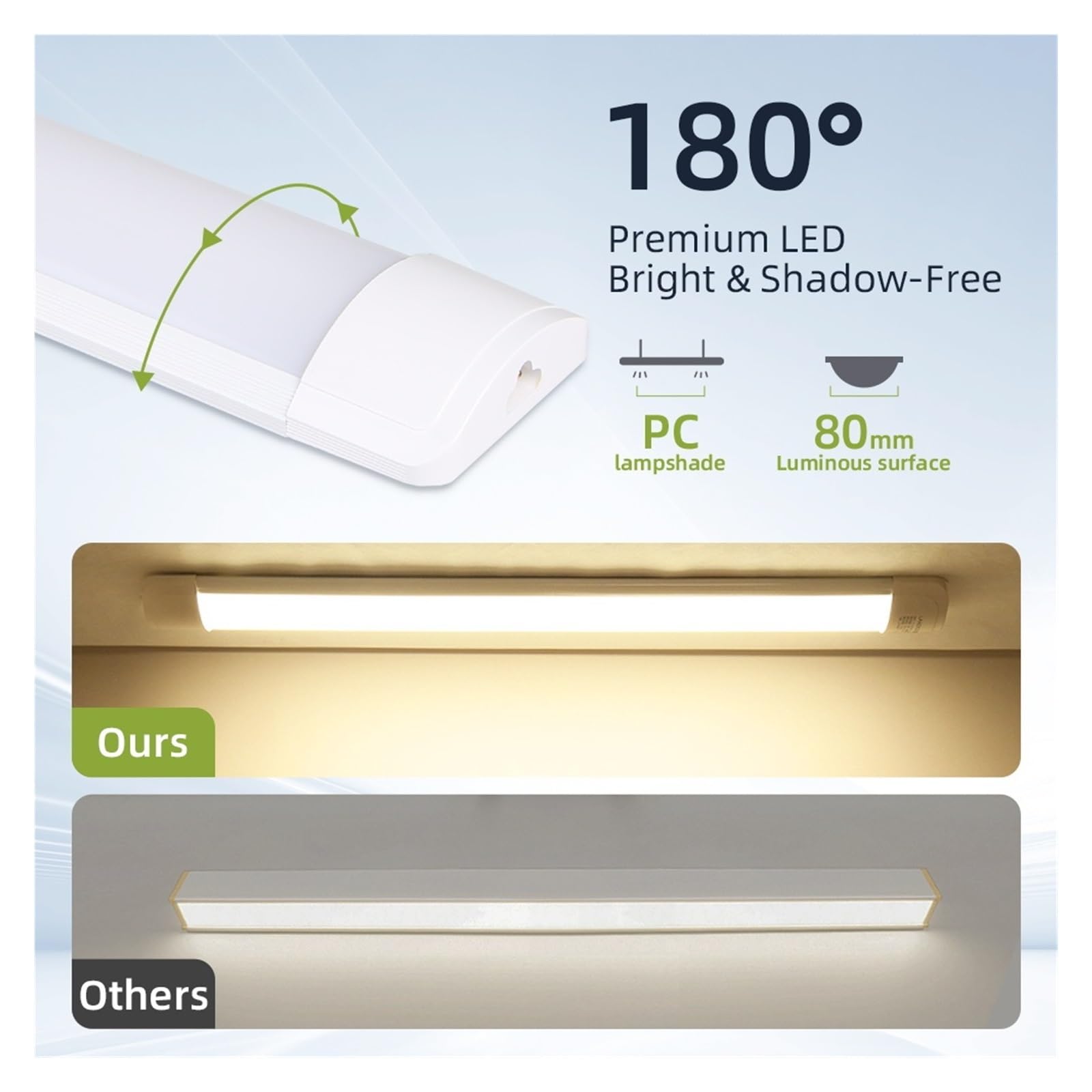 IluminacióN Para Muebles Luces LED For Gabinete De 50 Cm Con Control Remoto, Brillo Ajustable, Tubo De Iluminación LED For Cocina, Luz Nocturna, Lámpara LED De Pared For Armario. FáCil De Instalar