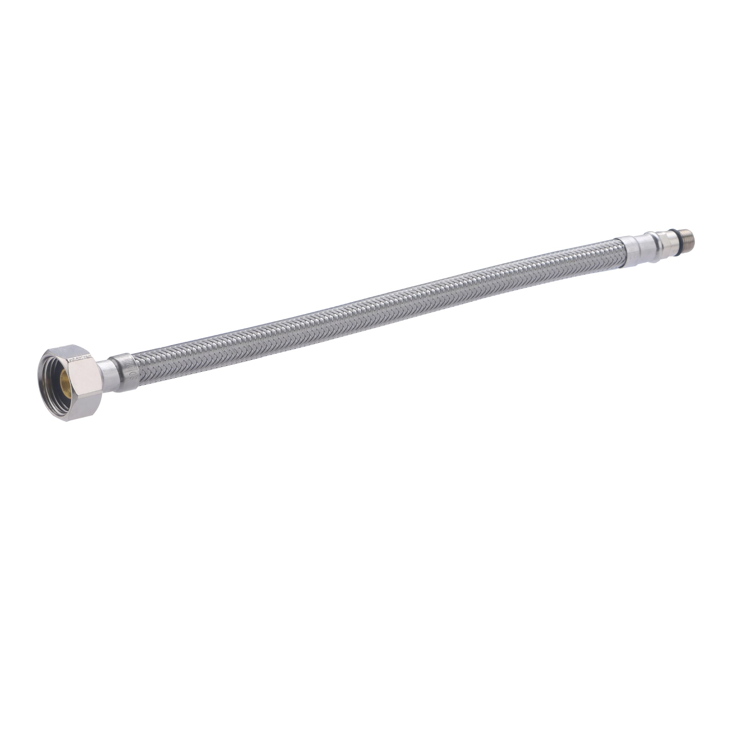Flexible inox pour robinetterie mâle 10x100 - femelle 15x21 passage intérieur 8 mm - longueur 30cm NOYON & THIEBAULT