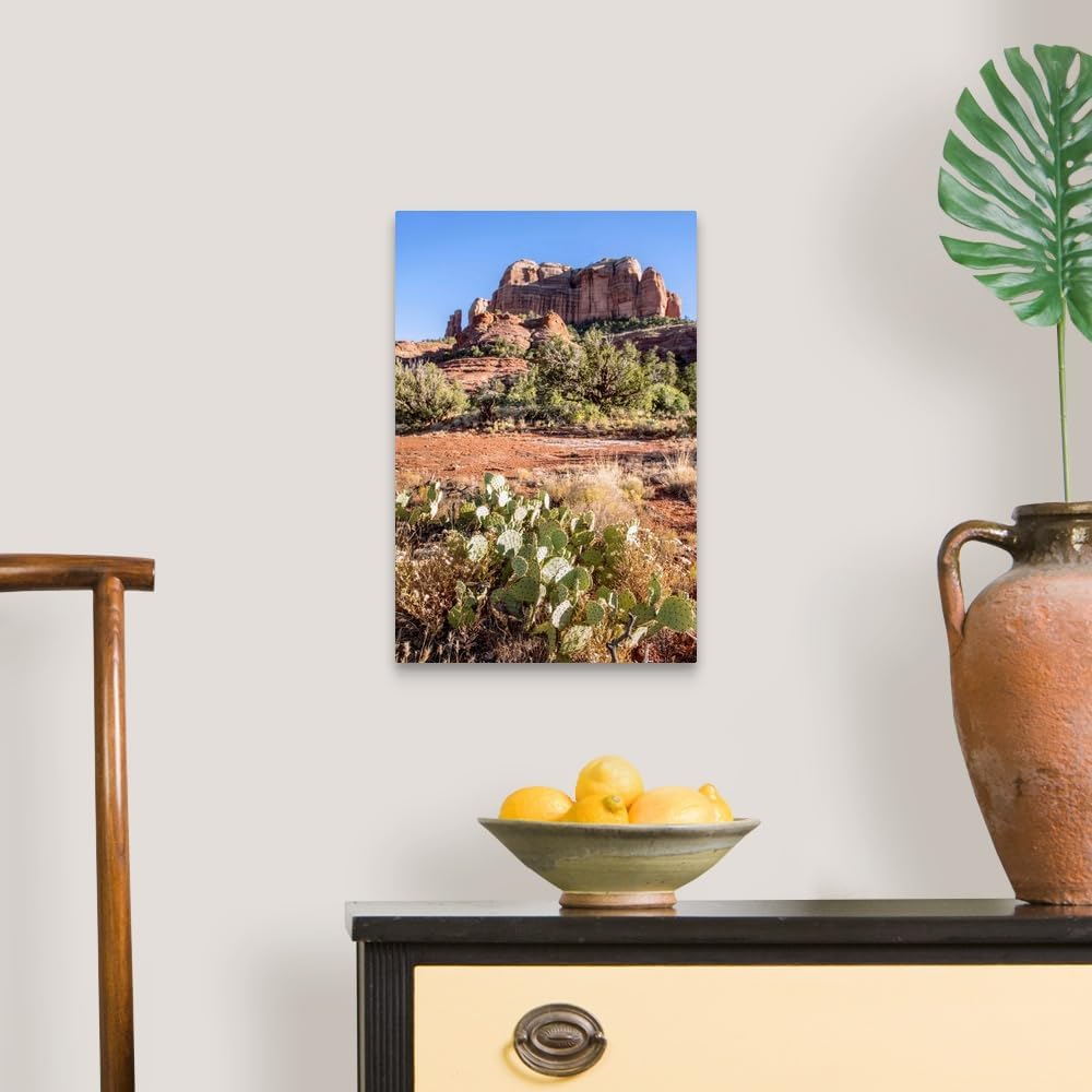 CANVAS ON DEMAND Cathedral Rock, Sedona, Arizona Canvas Wall Art Print by Circle Capture, Home Decor, United States Artwork,12" x18in