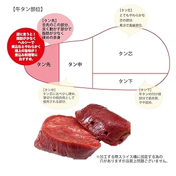 Amazon.co.jp: 牛タン先 ブロック 2kg (アル・バトロス
