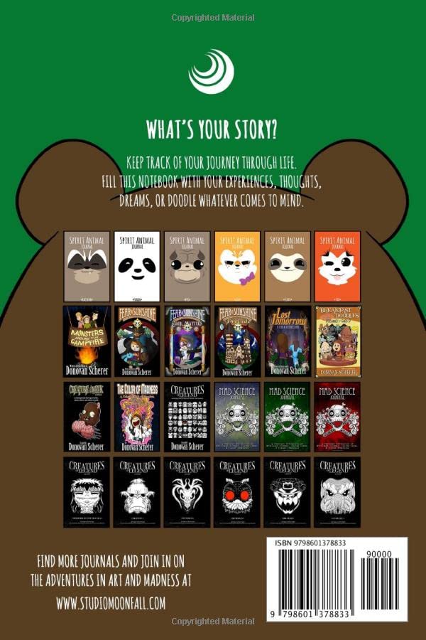 Vista 2 de Spirit Animal Journal - Monkey 100 page Blank JournalSketchbookNotebook for Daydreamers and Big Thinkers (Spirit Animal Journals)