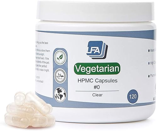 Miniatura 9 de Cápsulas vacías tamaño 0  Pululan vegano transparente  Tarro de 500 unidades  Se adapta a la bandeja de llenado de cápsulas  Tapas vegetarianas