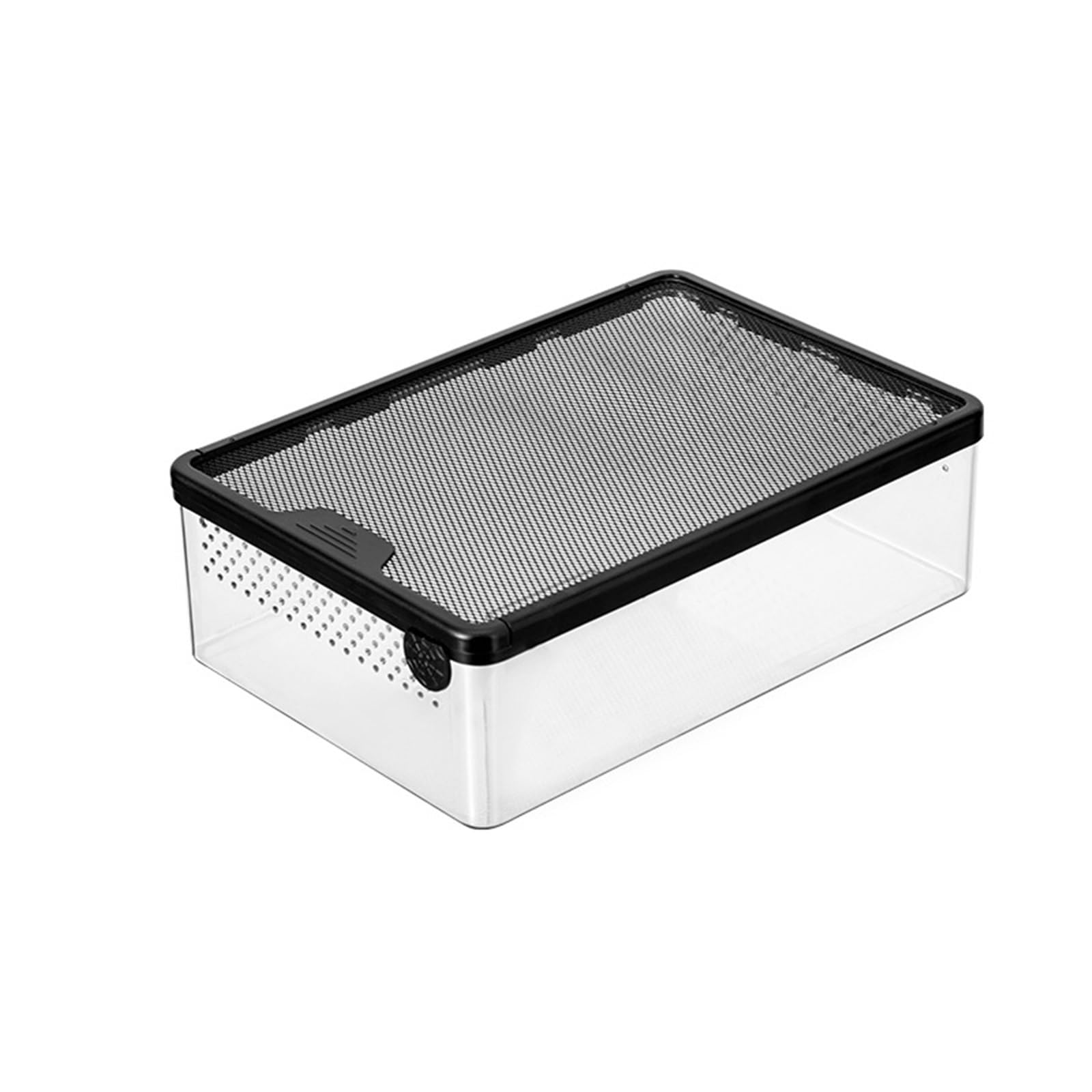 THE WHITE SHOP Glass Terrarium 20 Gallon, Front Opening Reptile Tank 32cm x 22cm x 10cm for Gecko Lizard Snake, Top Screen Ventilation Escape Proof Lid