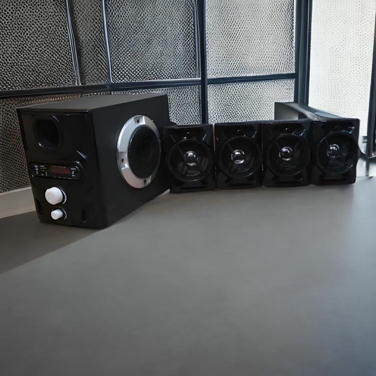 All in One 4.1ch Home Theatre System with Powerful Subwoofer 700 W Bluetooth Home Audio Speaker (Black, 4.1 Channel)