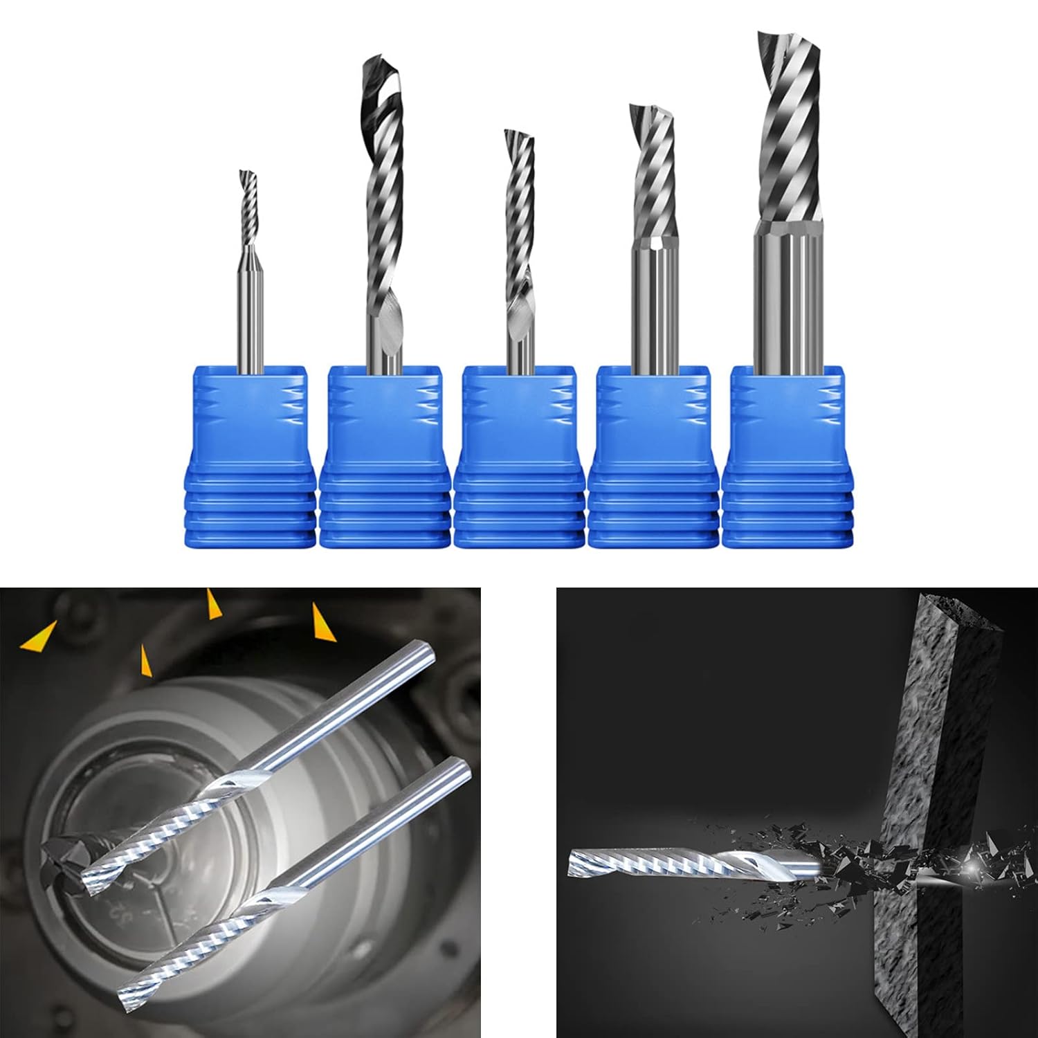 1 個 2 フルートスクエアノーズエンドミル、3.175/4/6/8/10/12 ミリメートルシャンク CNC ルータービット超硬ス 1 個超硬 2  フルートボールノーズエンドミル 3.175/4/6/8/10/12 ミリメートルシャンク CNC ルータービット超硬 Xcanボール  エンドミル3.175 4 6 8 10 12 ...
