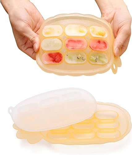 haakaa Bandeja de silicona para mordiscos, molde de paletas de dentición de leche materna, alimentador congelador de alimentos frescos para bebés,