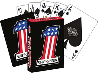 Harley-Davidson #1 RWB Logo Standard Size Premium Playing Card Deck 638D