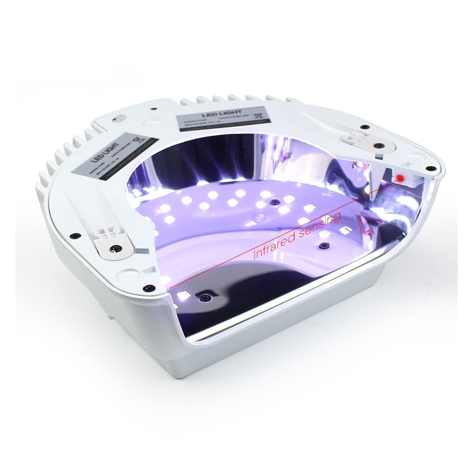 Lampa UV do paznokci, Lampa LED UV do paznokci do paznokci z baterią Silna moc Polerka żelowa Maszyna do utwardzania Lakier Światła Lampy do fototerapii do salonu lub domu