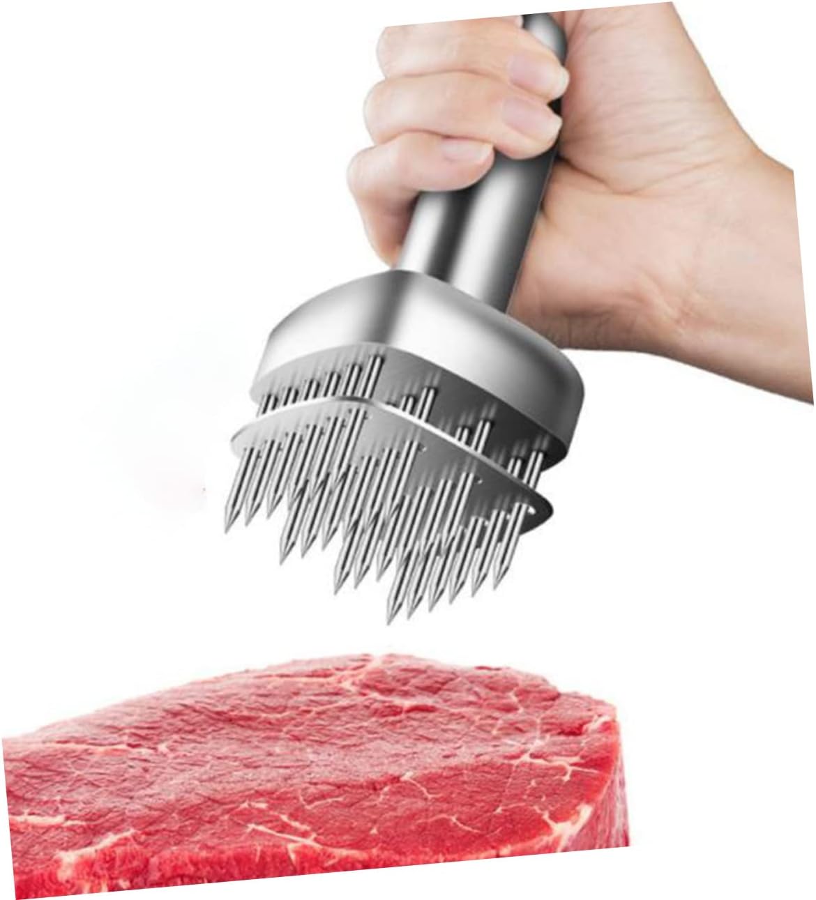 Homoyoyo Meat Tenderizer Tool Needle Beef Tenderizer Mallet Stainless Steel Meat Mallet for Kitchen Use