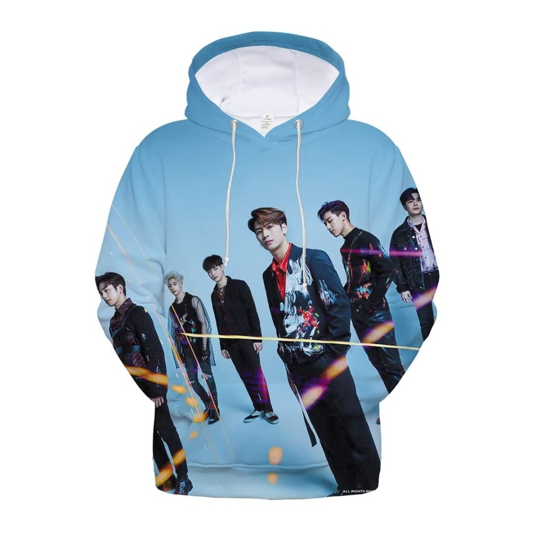 DHSPKNKpop GOT7 3D Printed Hoodie 2019 World Tour Pullover Jacket Jackson Bambam Youngjae JB Sweatshirt