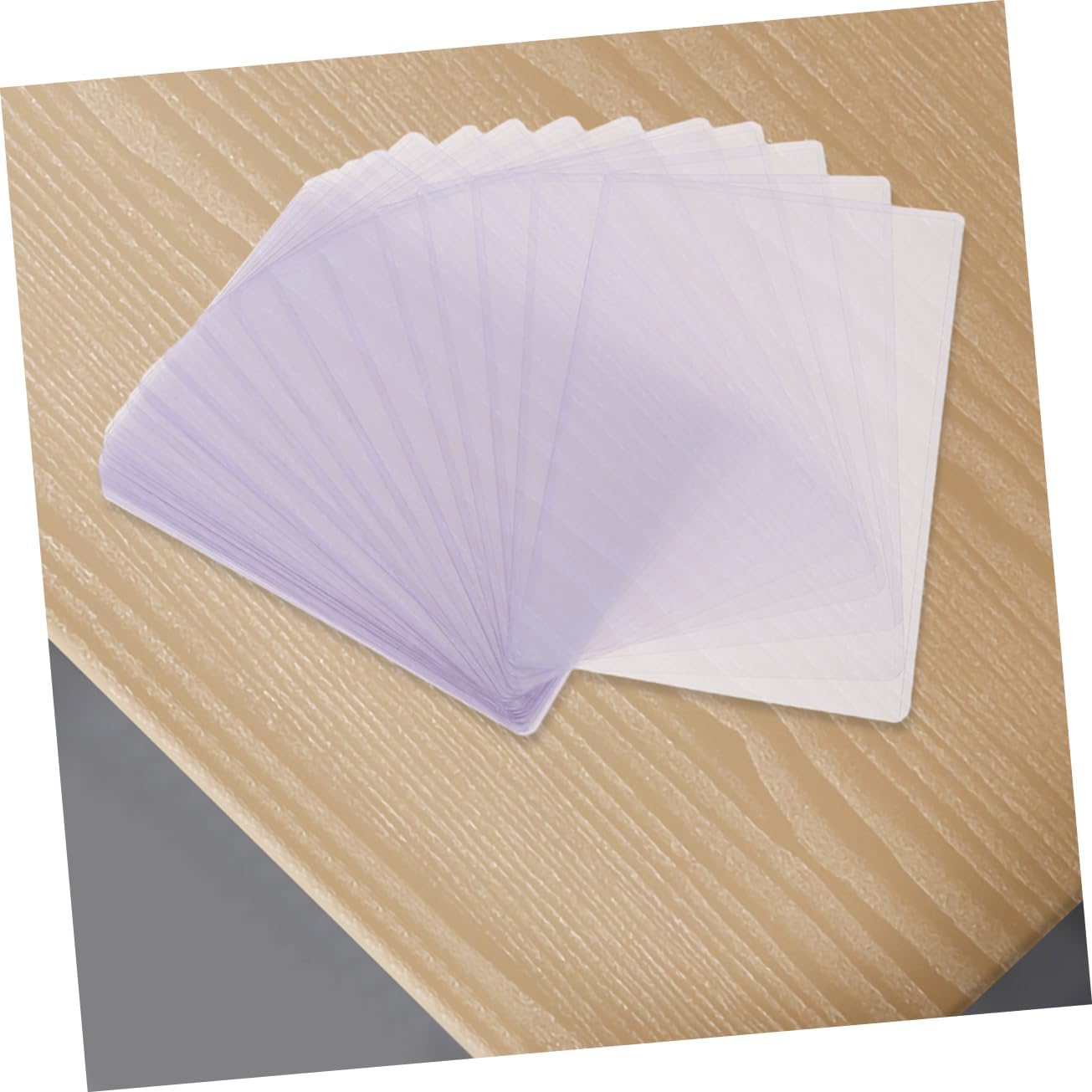 50pcs Hard Plastic Card Sleeves Waterproof Photo Protector Sleeves for Postcards and Travel Easy Insert Remove Holders
