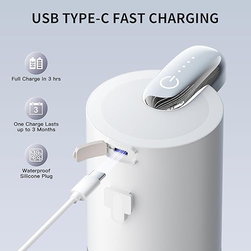 Miniatura 3 de Dispensador automático de jabón sin contacto, 13.5 fl oz14 onzas líquidas, dispensadores de líquidos recargables con 4 niveles ajustables,