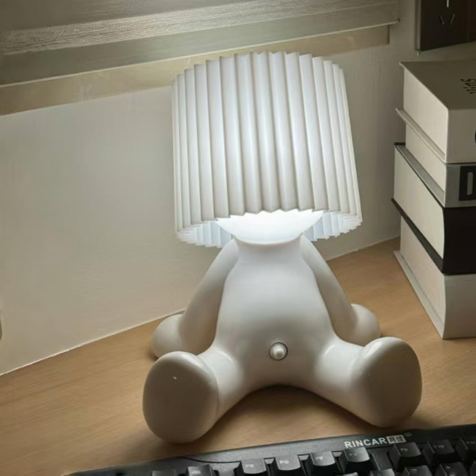 CHENRI Shy Boy Table Lamp - Creative LED Night Light, Romantic Bedside Lamp, Atmosphere Light for Home Decoration
