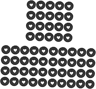 Ciieeo 60 Peças Fichário De Buraco De Cogumelo Pastas De Caderno De Folhas Soltas Pastas De Caderno De Papel De Plástico Discos De Encadernação De Livro Anéis De Chave Anéis De