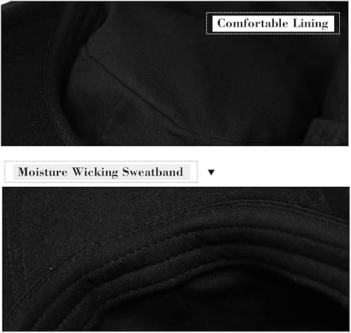 Miniatura 5 de Comhats Wool Baseball Cap Men Fur Hunting Trapper Dad Hats Sports Earflap Unisex M L XL