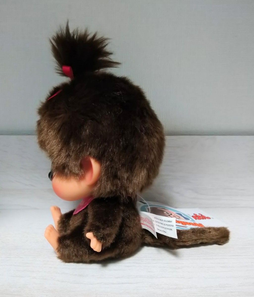 香港限定 モンチッチ 顔デカ メガネ 座り ピンクスタイ 女の子 726288