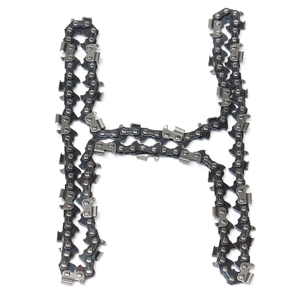 Cadena de motosierra semicincel acero cromado | Cadena de motosierra eléctrica semicincel, paso de 3/8 LP, varios tamaños, reemplazo de 10-20 pulgadas(20inch 76drive Link)