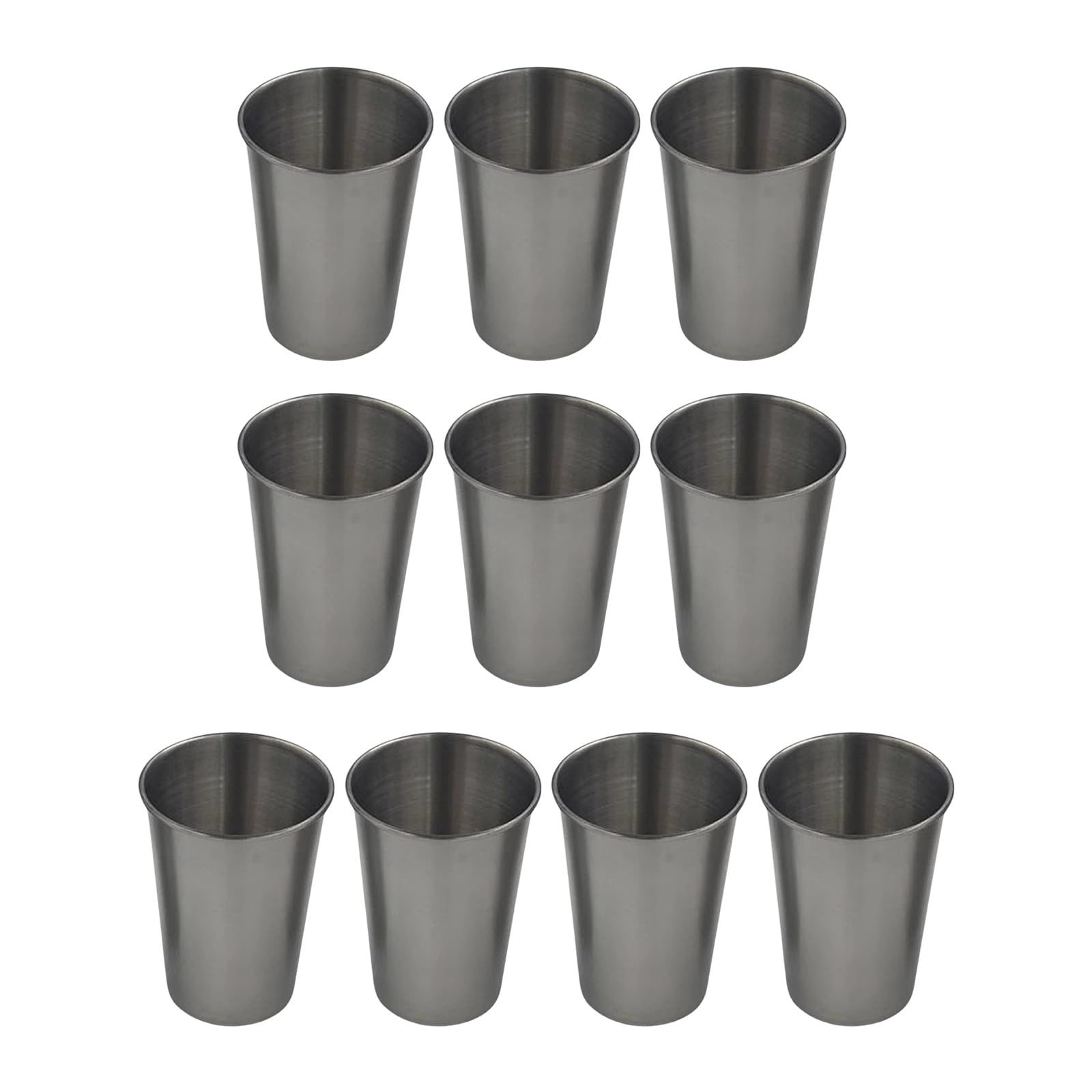Vasos térmicos de acero inoxidable en lote de 10 unidades para cerveza