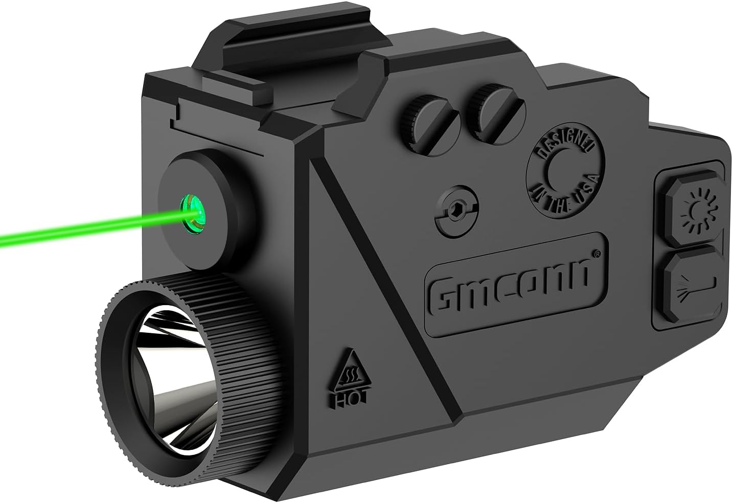 Gmconn 800 Lumens Tactical Flashlight Green Red Blue Laser Light Combo, Pisto...