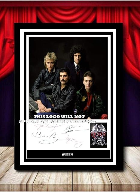 (#167) QUEEN FREDDIE MERCURY SIGNED A4 FRAMED PHOTOGRAPH (REPRINT) GREAT GIFT @@@@@