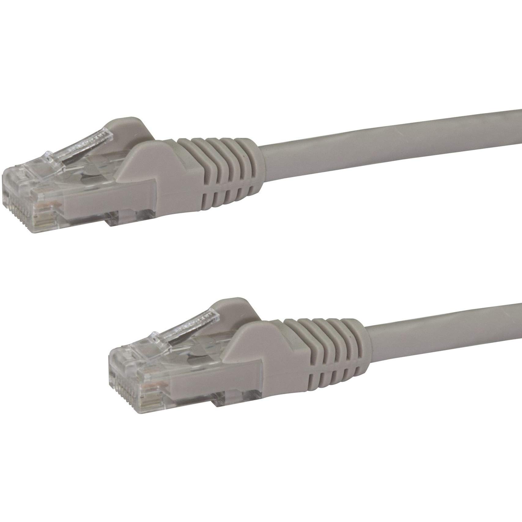 Grey Startech.com 7.5M Cat6 Ethernet Cable - Cat 6 Gigabit Ethernet Wire -650Mhz 100W Poe Rj45 Utp Network/Patch Cord Snagless W/Strain Relief Fluke Tested/Wiring Is Ul Certified/Tia