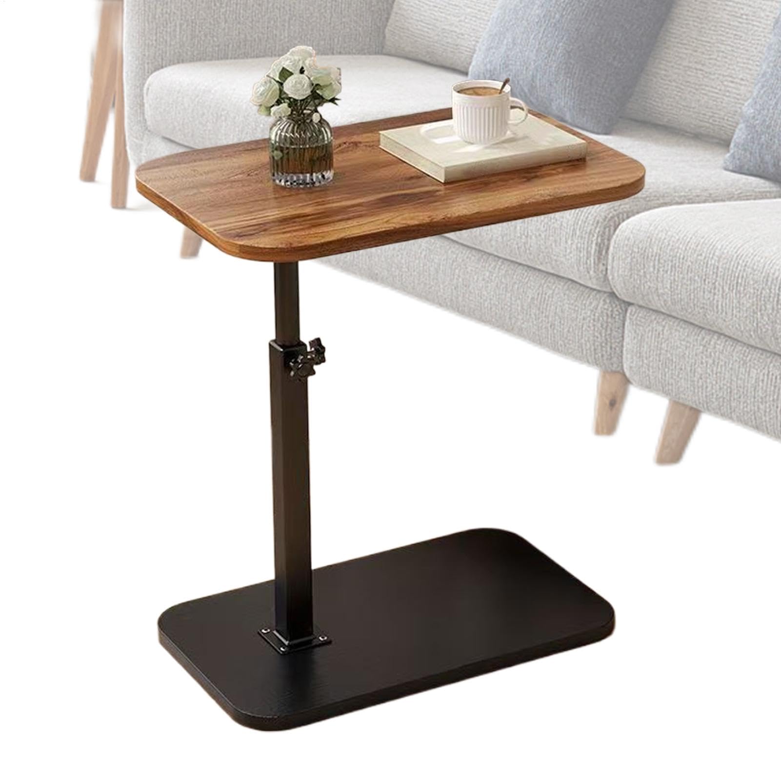 Tables for Couch, 360 Degree Rotatable TV Trays Table, Small End Table, Couch Table, Bed Side Table, Laptop Desk for Living Room, 360-Degree Rotatable TV Tray Table for Small Space and Living Room