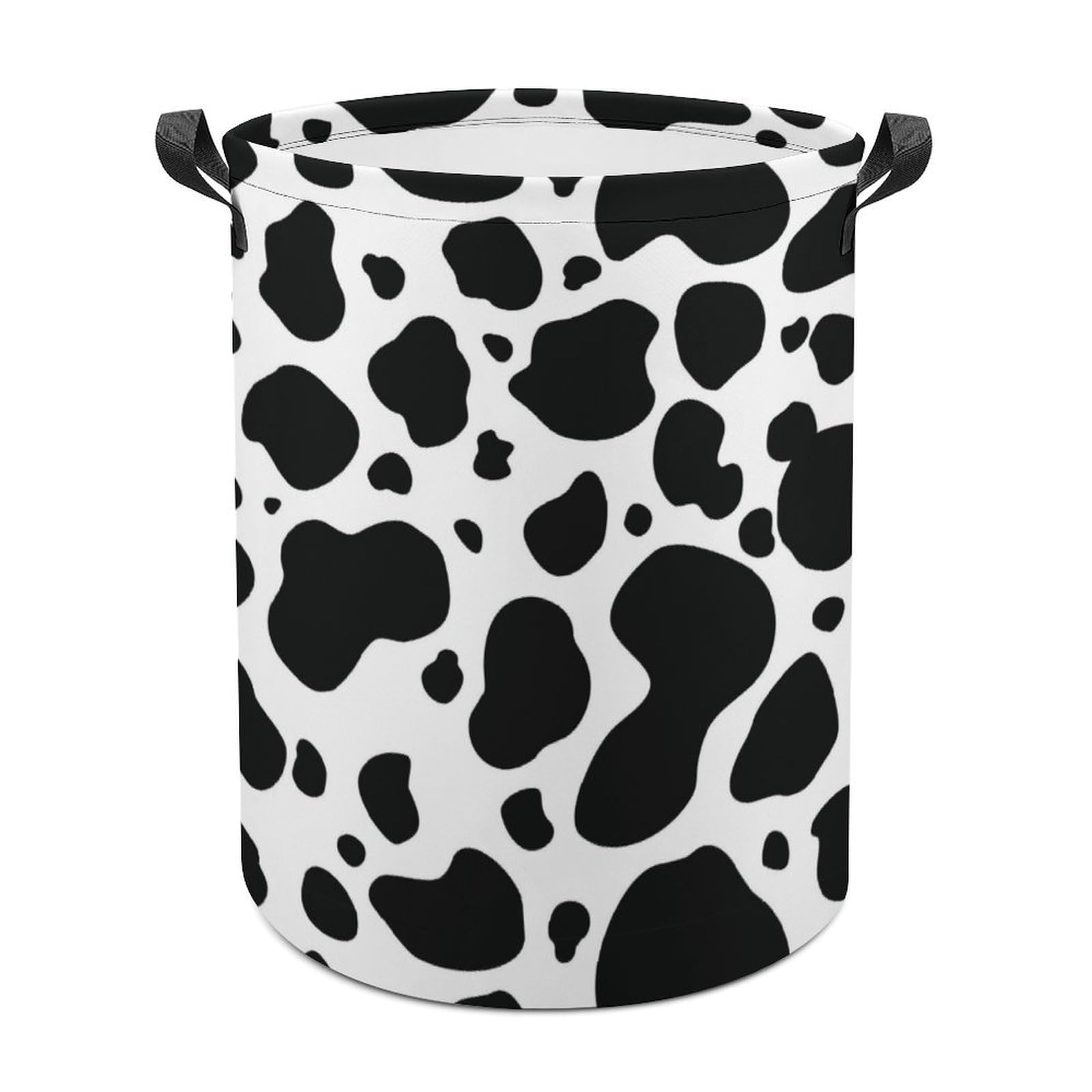 Mhyrac Cow Print Laundry Hamper, Laundry Basket, Washing Basket With Handle