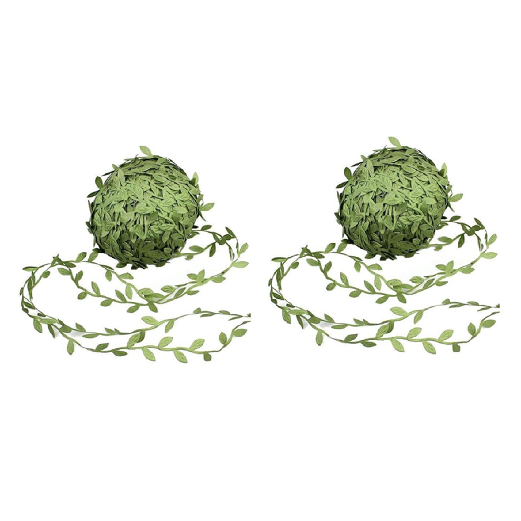 Hndhbfgrt 2X Artificial Vines 40 M Fake Hanging Plants Silk Ivy Artificial Leaf Garlands Simulation Foliage Rattan