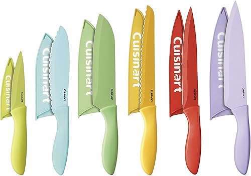 Juego de 12 cuchillos de la marca Cuisinart talla única multi colores pastel