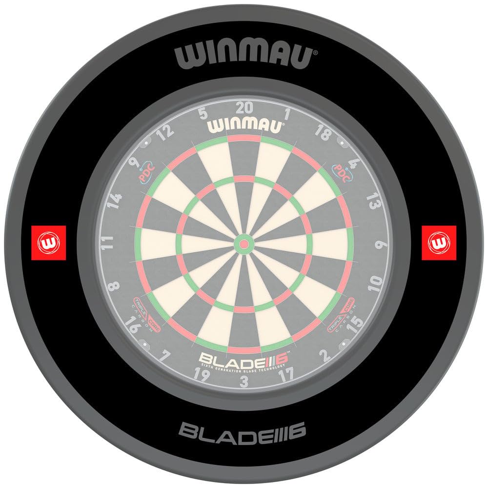 WINMAU Pro Line 1.0 pier?cie? ochronny do tarczy do darta, czarna