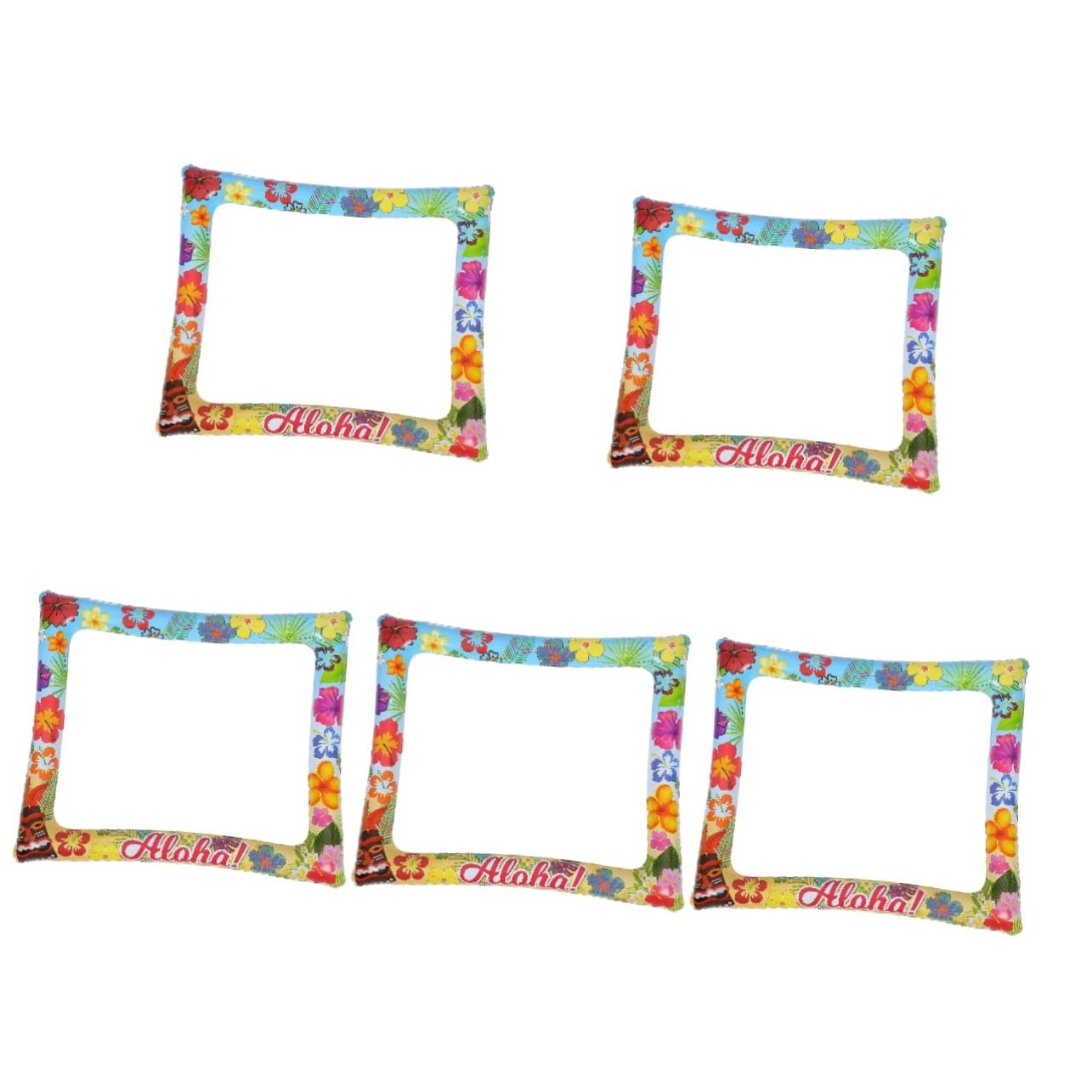 Sosoport Lot De 5 Cadres Photo Gonflables Pour Décoration De Fête Unique En Plastique Pour Célébrations