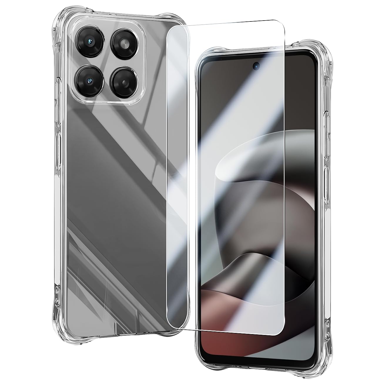 Amazon | 対応 Moto G37 ケース クリア バンパー + モトローラG37