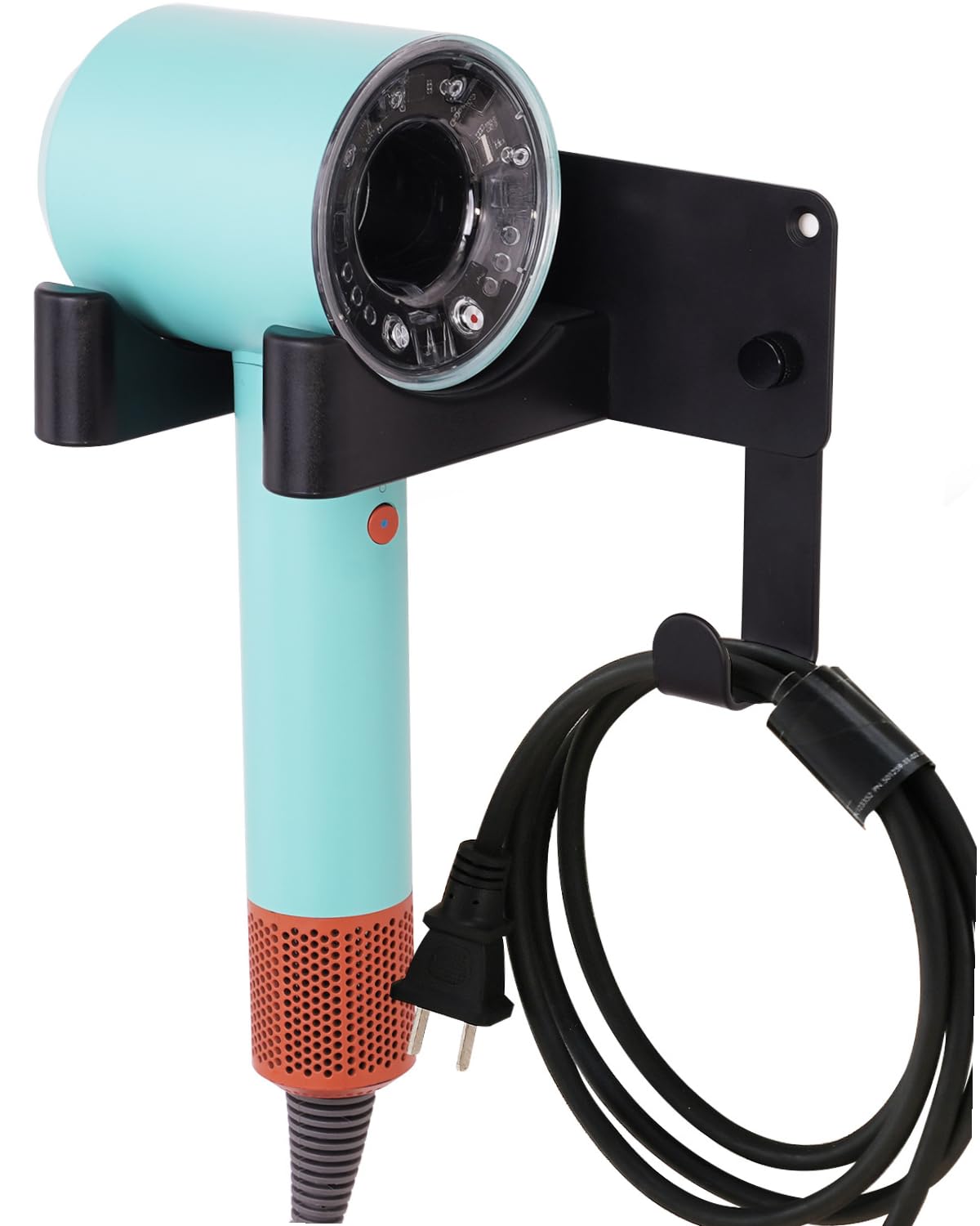 UEMUSI Föhn Halterung Ohne Bohren - Universeller Haartrocknerhalter Schwarz