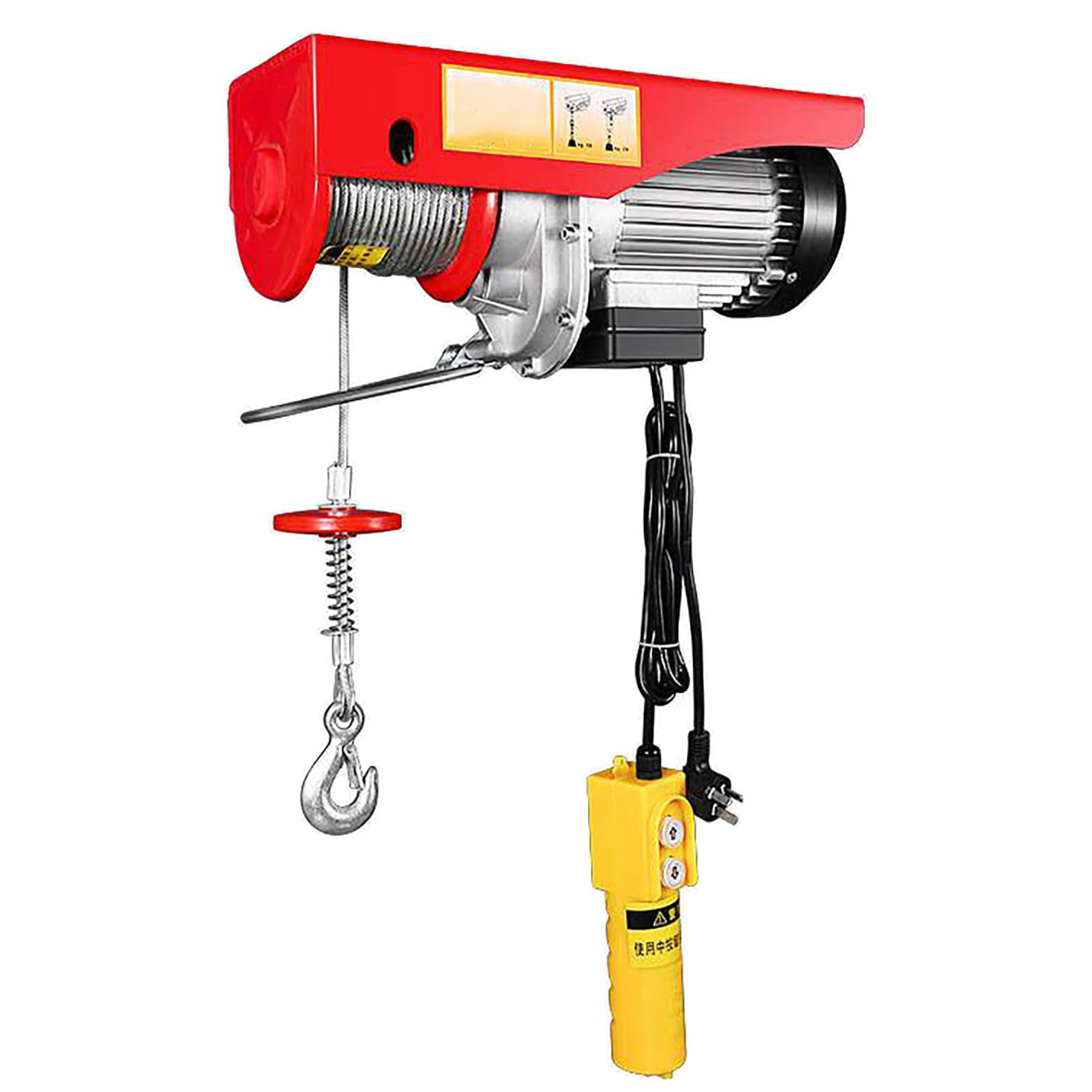 Cabrestante eléctrico de 440 LB con motor de alta resistencia y chasis de acero