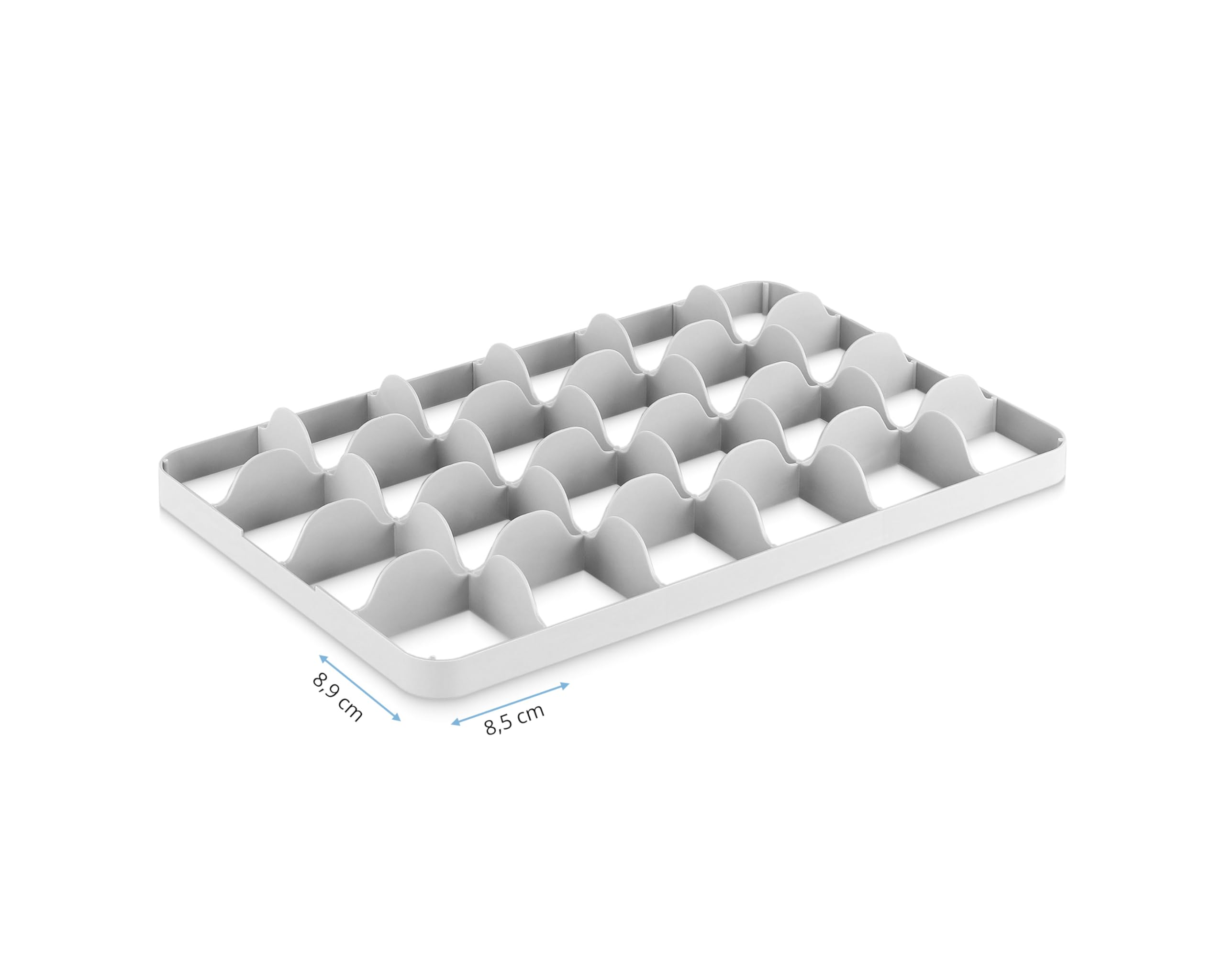 DIE BOX FABRIK Gläserkiste 600x400x240mm mit Einsatz für verschiedene Einsatzzwecke, Gläserkasten, Gläserkorb (24 Gläser 6x4)