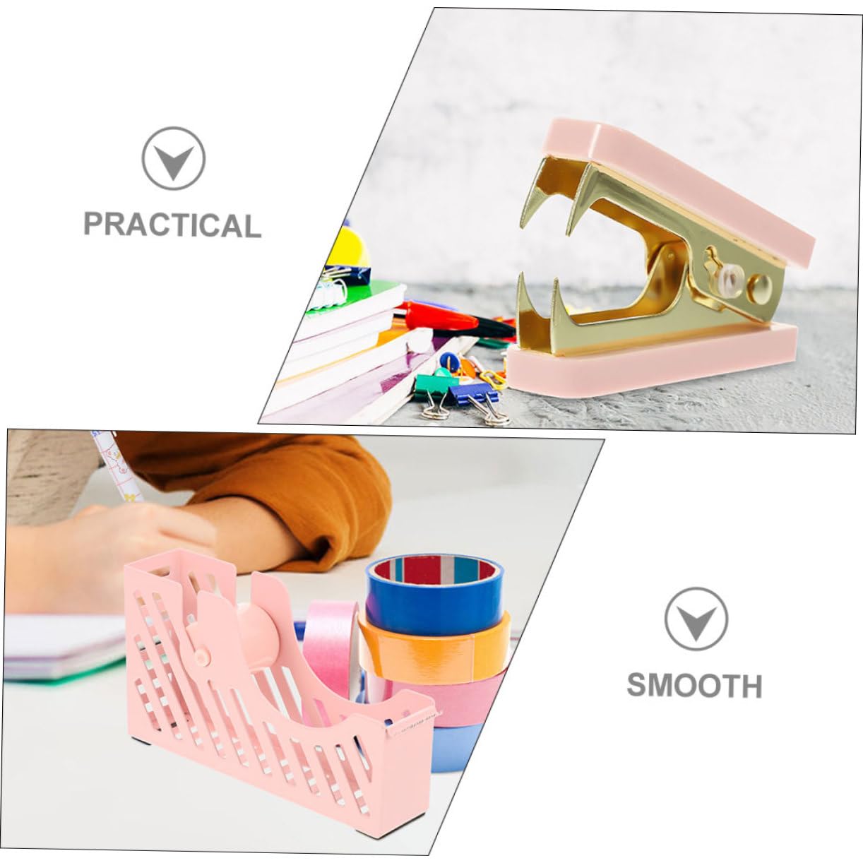 jojofuny 5 Sätze Heftklammern Entferner und Klebebandspender für Büro und Zuhause Teiliges Set aus Hochwertigem für Scrapbooking und Kreative Projekte