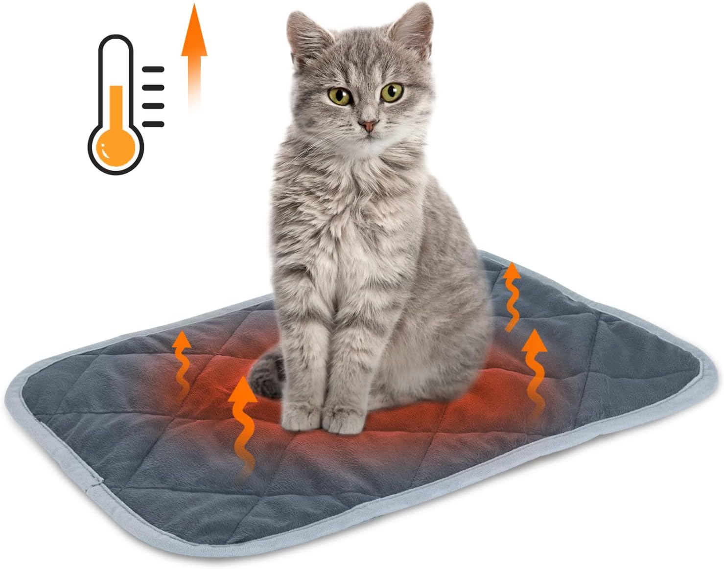 PiuPet® Selbstheizende Katzendecke I 60x45cm I Heizdecke ohne Strom I ...