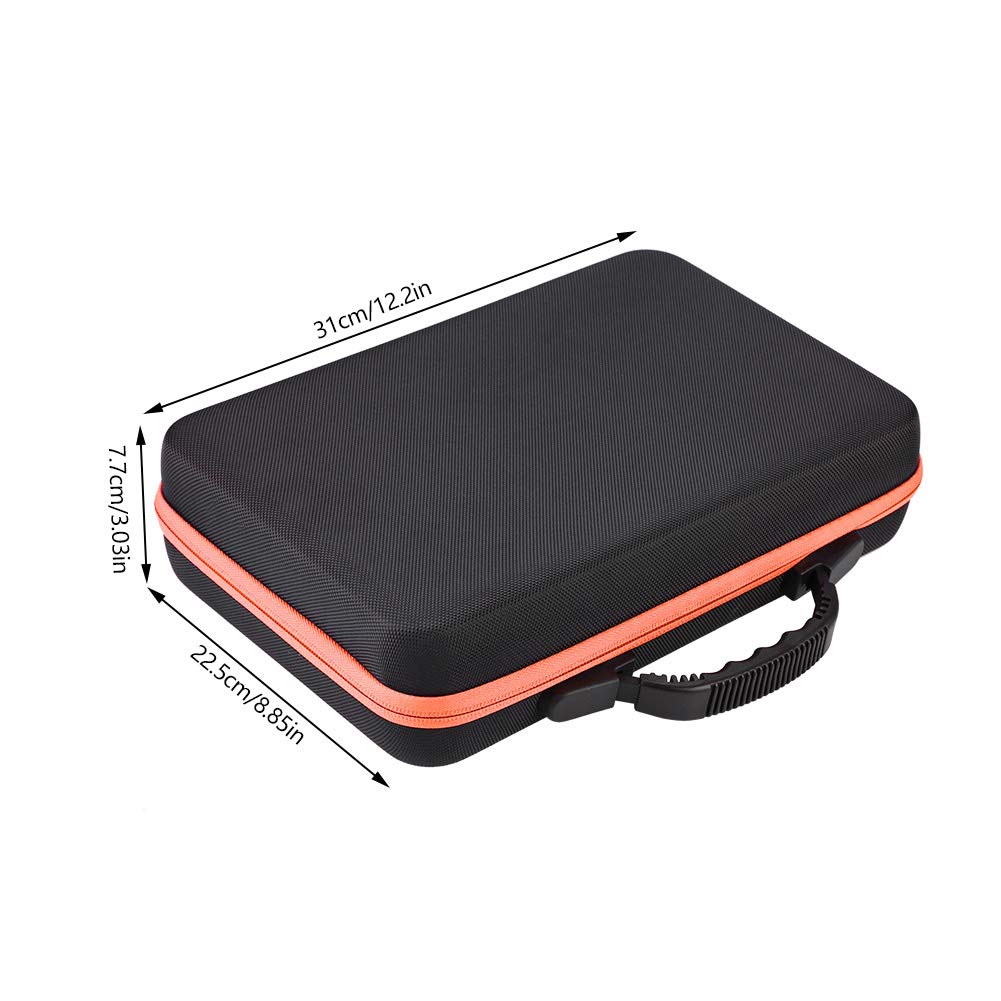 60 Compartiments Boîte Huile Essentielle, Sac de Rangement d'Huile Essentielle en EVA Imperméable Portable Étui de Transport d'Huile Essentielle pour 5ml 10ml 15ml 31x22,5x7,7cm (Orange)