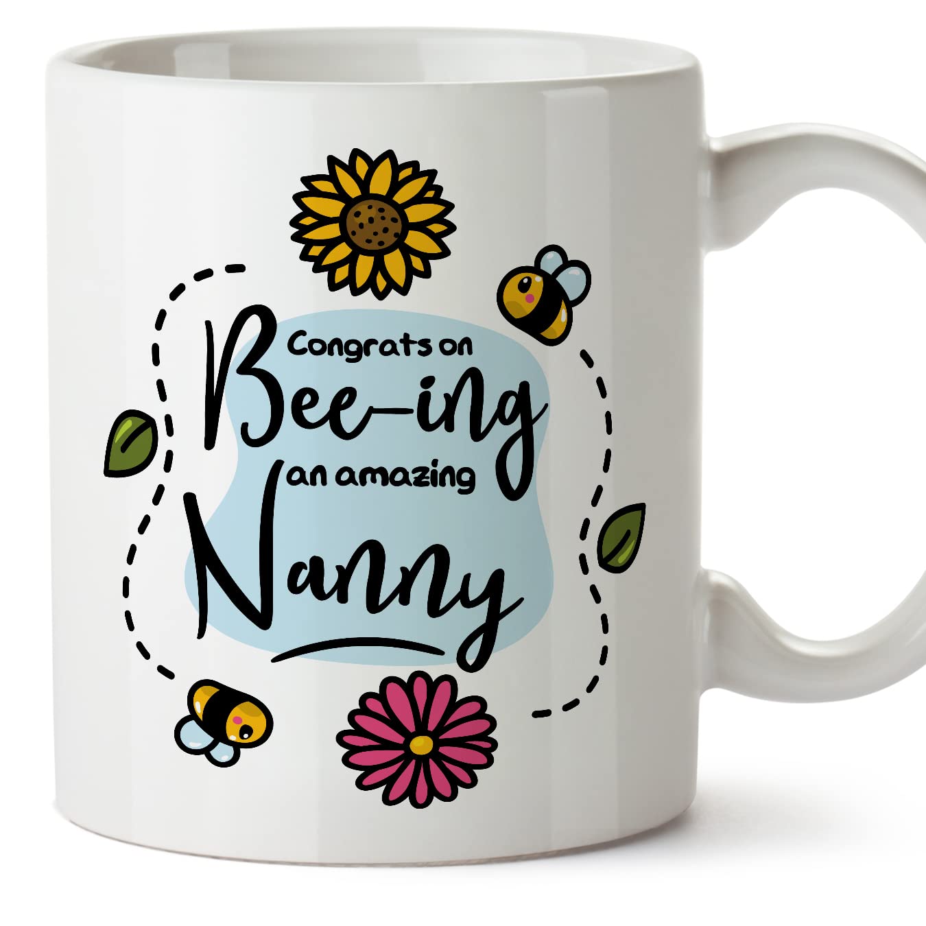 MUGFFINS Nanny Mug - in English - Thanks for Beeing Amazing - Funny Gift for Colleagues - Ceramic 11oz Mug — image 1