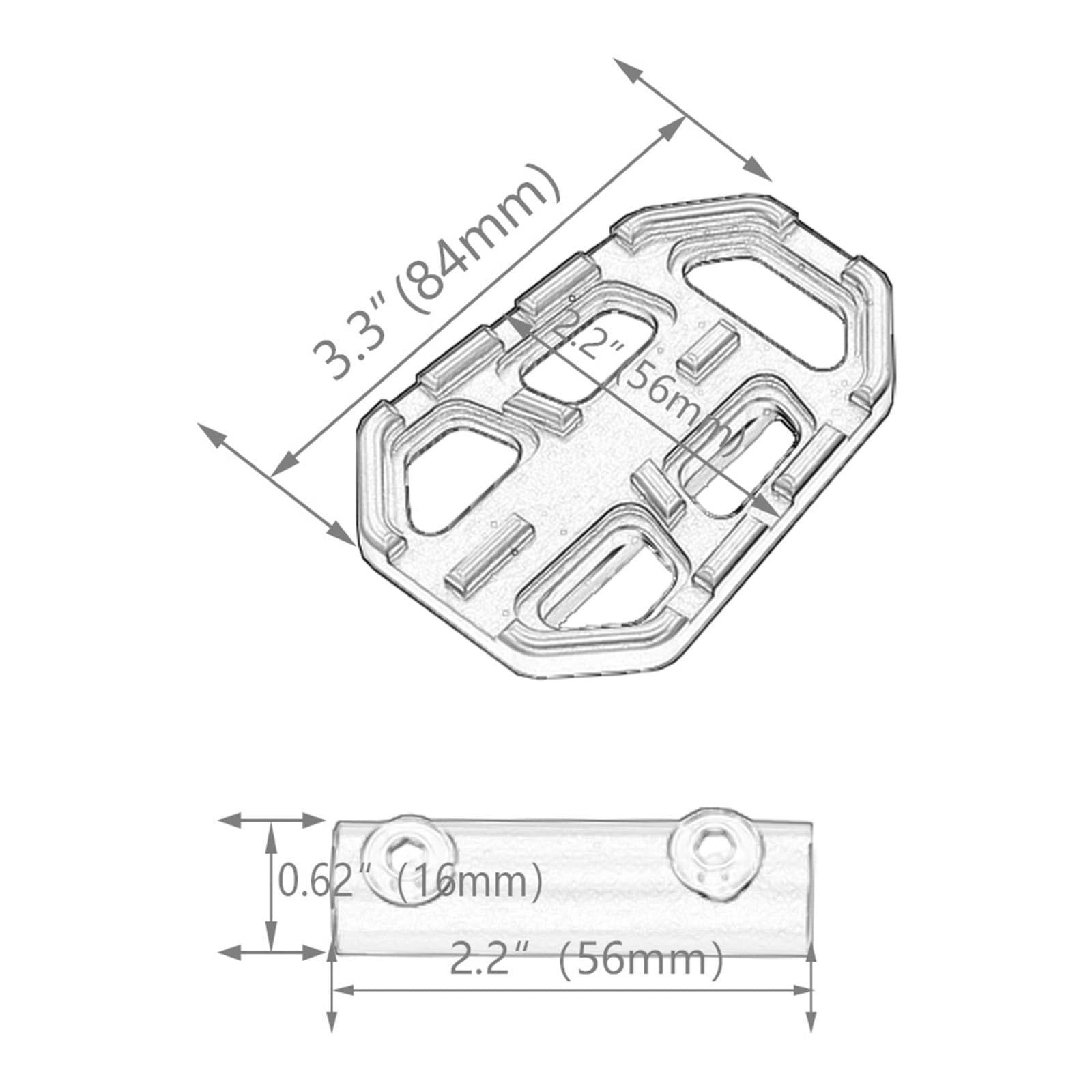Repose-pieds Moto Pour B&MW R1200GS LC G310GS R Nine T 2013-2021 Pour Brouillette S1000XR Repose-pieds De Moto Repose-pieds Repose-pieds Extension Repose-pieds PéDale Repose-pieds Foot Pegs (Color