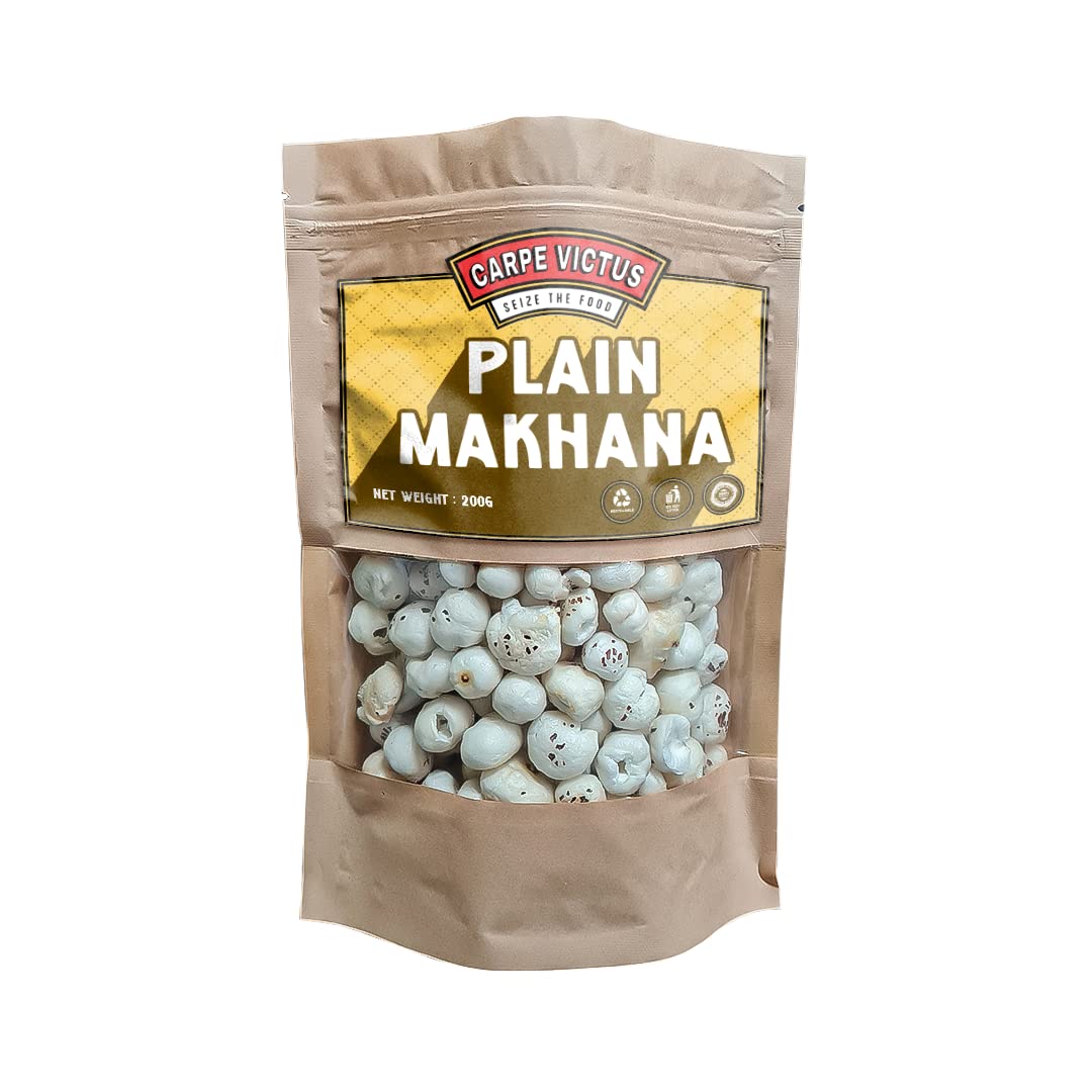 Carpe Victus - Raw Plain Phool Makhana-200 gms, Fresh Fox Nuts, Healthy Snacks, Ready to Cook Foxnuts, Raw Popped Lotus Seeds Makhanas (B09PYZ43Z7) Amazon Price History, Amazon Price Tracker