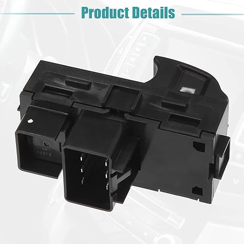 Miniatura 8 de ACROPIX Interruptor de elevalunas eléctrico maestro lateral trasero para Chevrolet Silverado 2500 - Paquete de 1 negro