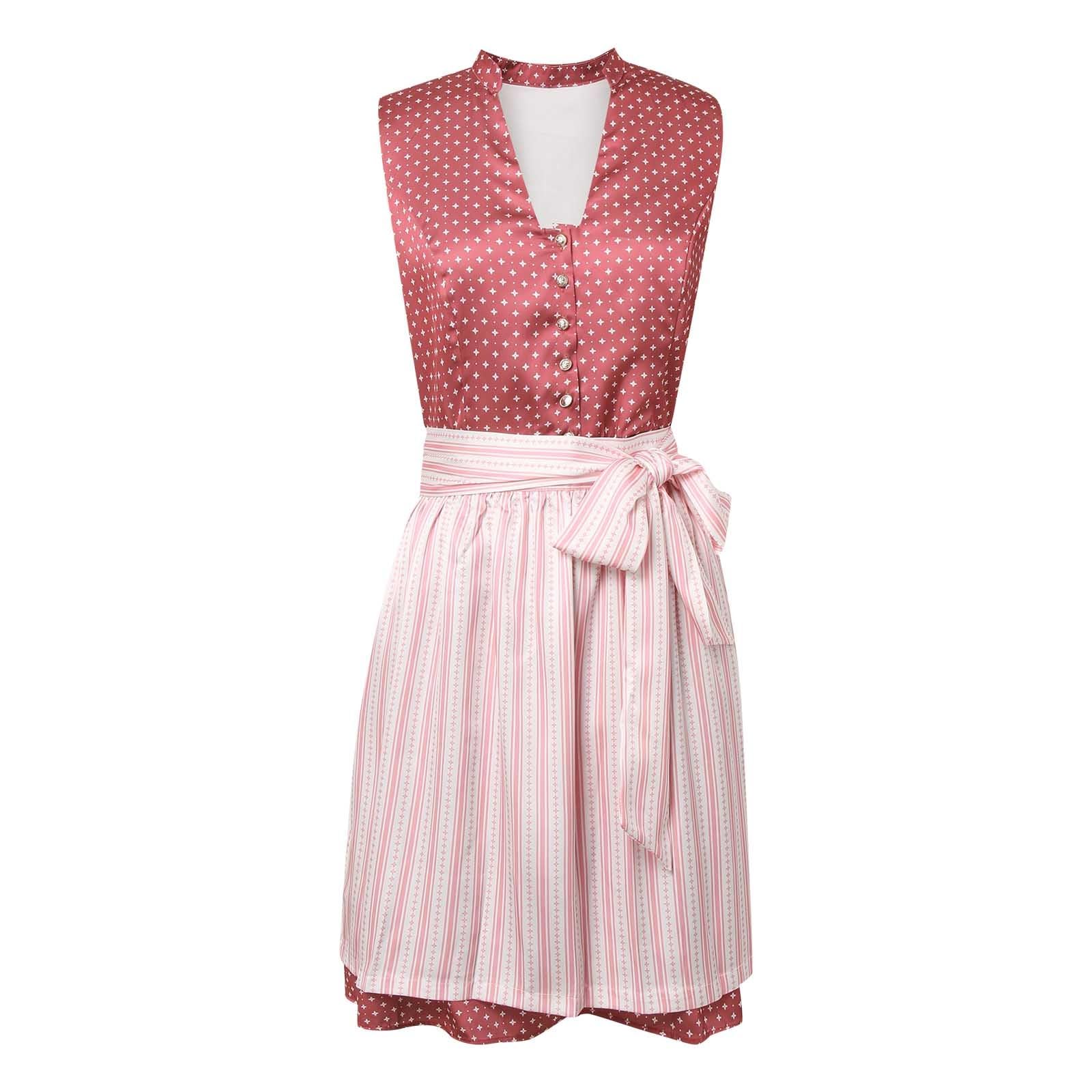 Dirndl Grosse Grössen Trachtenkleid Damen Dirndel Dirndlkleid Midi Lang Schürze Spitze Gr 48 Für Kurz Wiesn Outfit Modern Trachten Oktoberfest Dirdl Langes Dir Dl