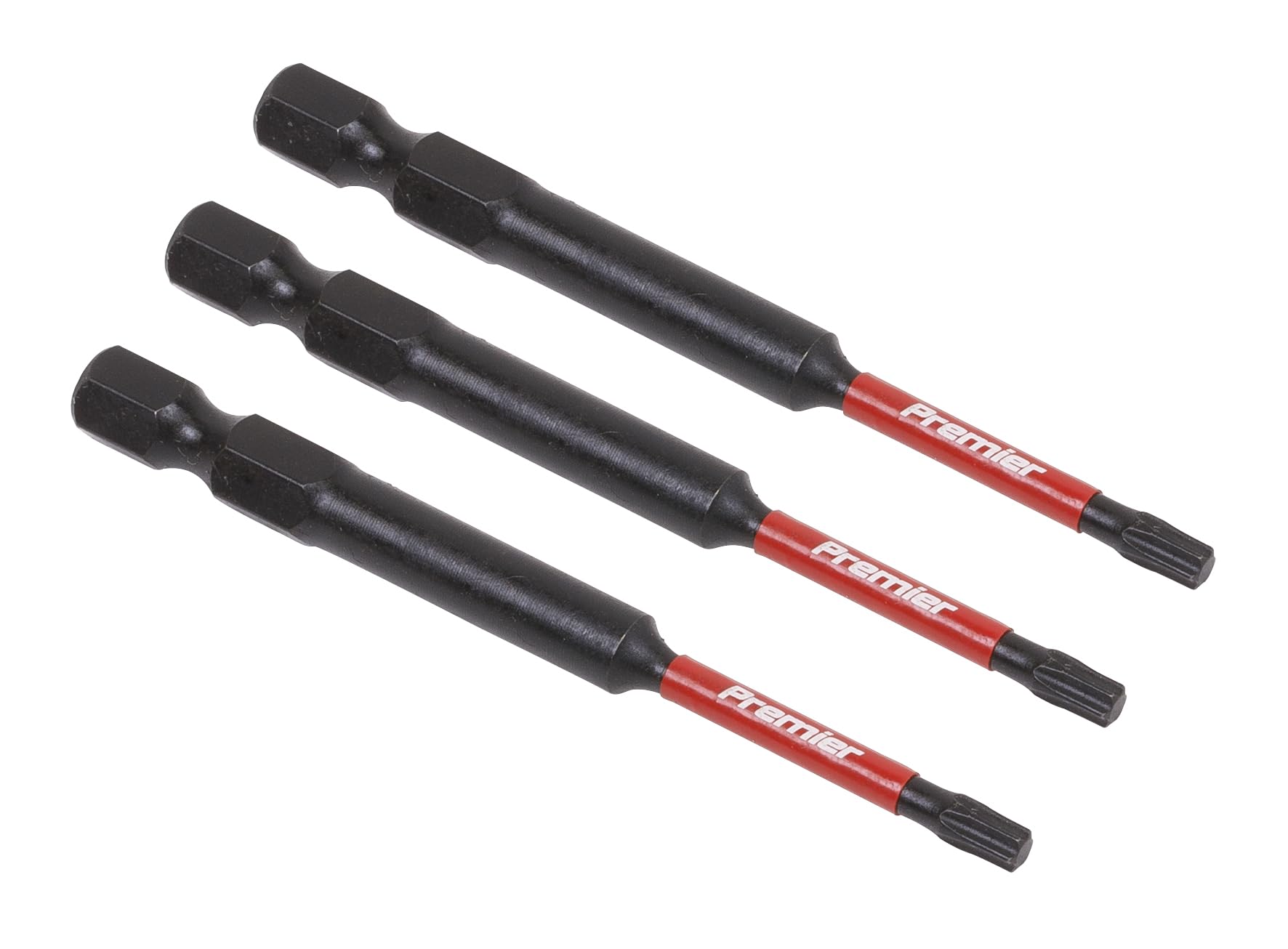 Sealey TRX-Star* T15 Impact Power Tool Bits 75mm - 3pc