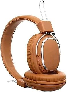 سودو سماعة راس لاسلكية بورن تو ميوزيك مزودة بميكروفون مدمج للمشي والتحدث - لون بيج - SD-1004، فوق الاذن