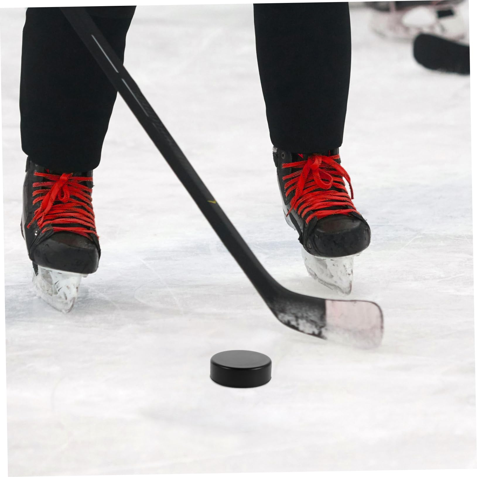20 Stück Eishockey Trainingspucks aus Pu Massiver Schwarzer Hockey Puck Leicht und Tragbar für Indoor und Outdoor Training